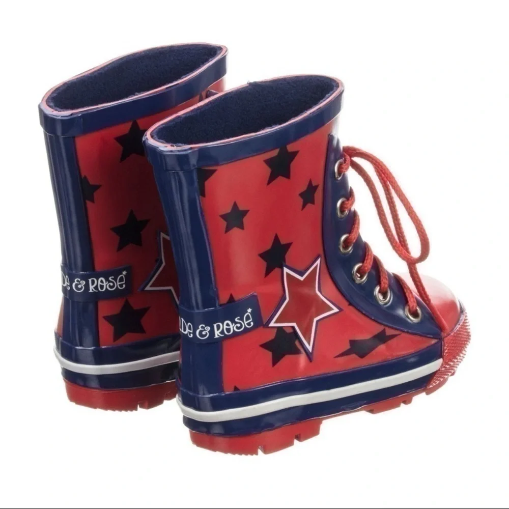 Blade & Rose Wellington lace up Rain Boots little kids size 5